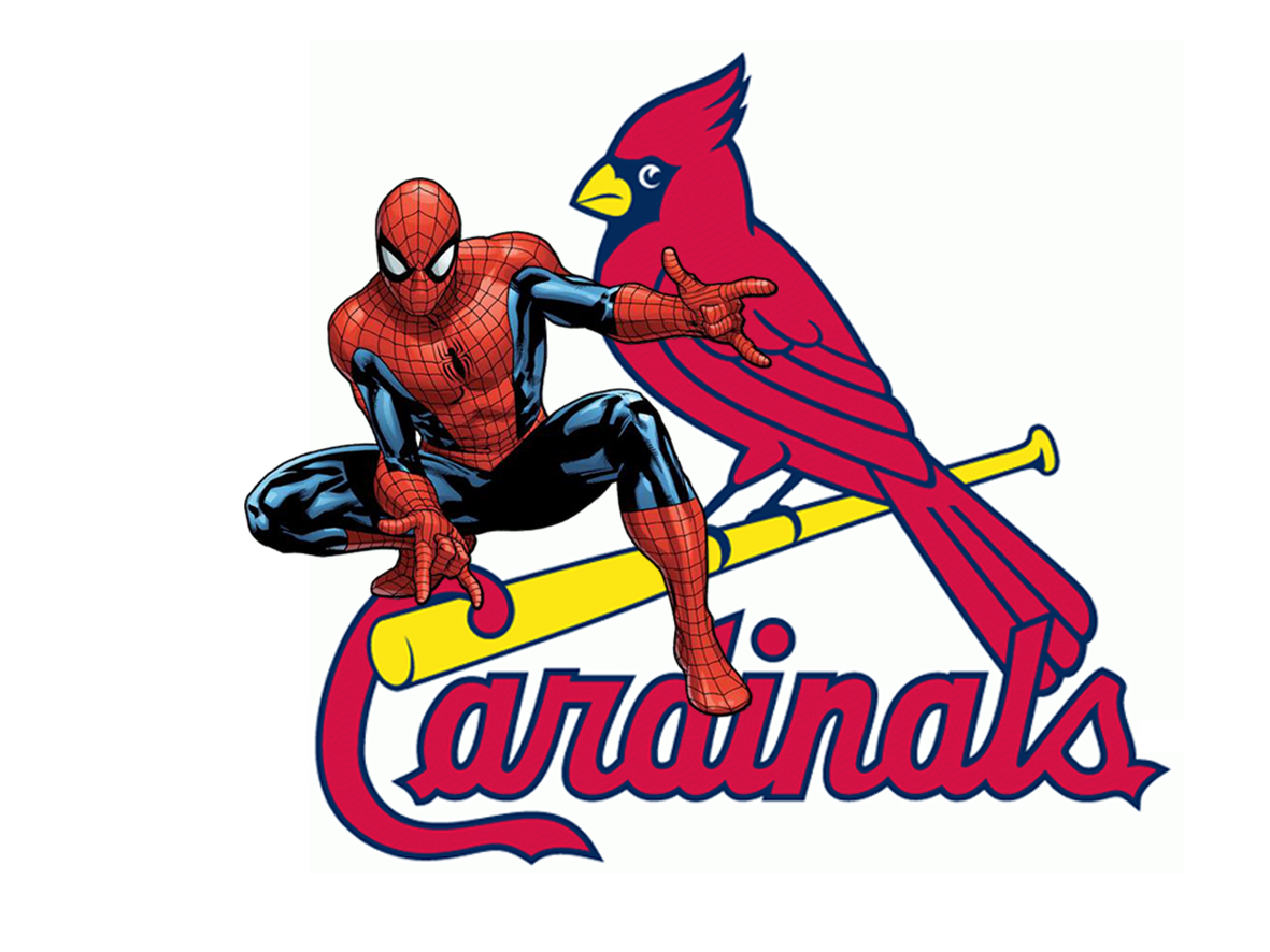 St. Louis Cardinals Spider Man Logo vinyl decal